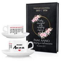 KALENDARZ TERMINARZ NAUCZYCIELSKI 2026 + FILIŻANKA dla Nauczyciela