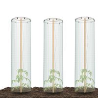 3x pokrywa do doniczki uprawa pomidory osłonka parasol folia