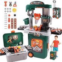 zestaw skrzynka z narzędziami dla dzieci warsztat zabawkowy