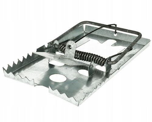 SILNA METALOWA KLASYCZNA PUŁAPKA ŁAPKA NA MYSZY SZCZURY SKUTECZNA (3 na Arena.pl