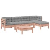 6-cz. zestaw wypoczynkowy do ogrodu, z poduszkami, daglezja