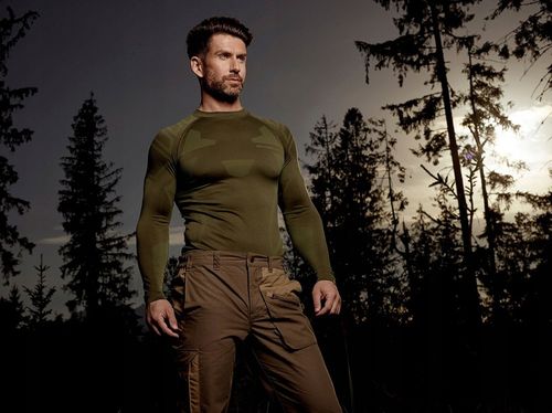 BIELIZNA TERMOAKTYWNA BRUBECK KOMPLET MĘSKI RANGER PROTECT KHAKI L na Arena.pl