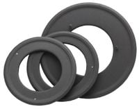 Rozeta stalowa uniwersalna 3w1 | Grafitowa | 180 mm | Wylot 100, 110, 120