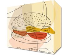 Obraz 20x20cm Cieniutki Burger