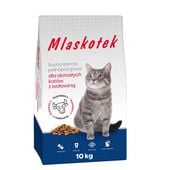 MLASKOTEK Sucha Karma dla Kota z wołowiną 10 kg