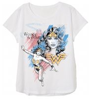 KOSZULKA BLUZKA T-SHIRT DAMSKI WONDER WOMAN KRÓTKI RĘKAW BAWEŁNA M