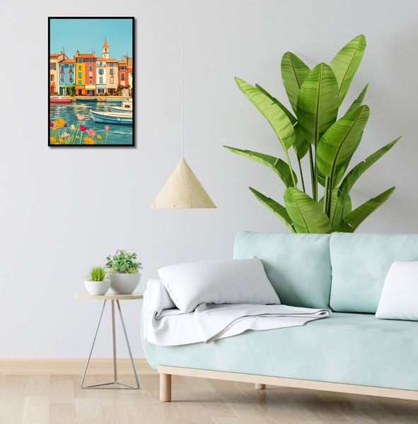 Plakat 40x60cm Wielobarwne Nadbrzeże zdjęcie 4