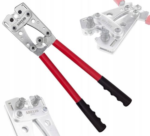 ZACISKARKA PRASKA DO KOŃCÓWEK KABLI TULEJEK PRZEWODÓW KONEKTORÓW 6-50 MM na Arena.pl