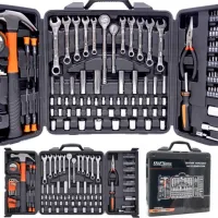 ZESTAW KLUCZY NARZĘDZI KLUCZE NASADOWE W WALIZCE 140 EL WALIZKA NARZĘDZIOWA