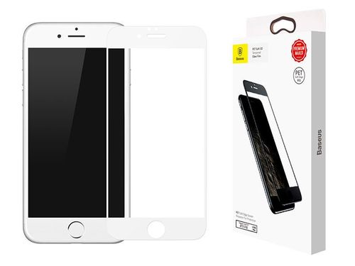 Baseus Szkło Pet Soft 3D Apple iPhone 7/8 białe na Arena.pl