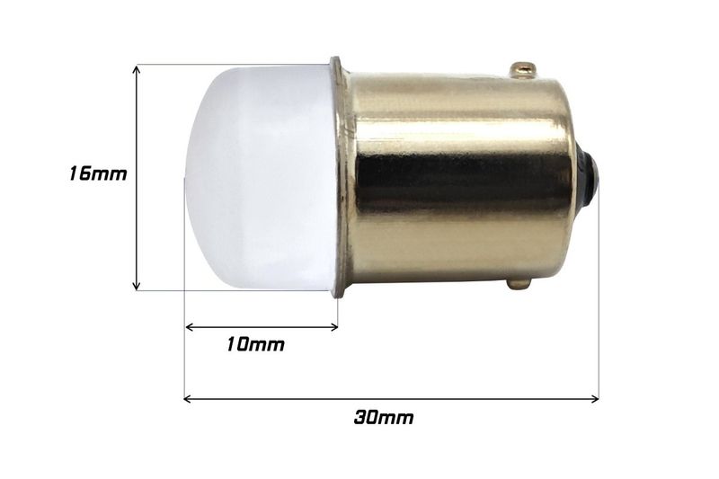 P21W, R10W, żarówka LED BA15S 12V CANBUS pomarańczowa 900lm mocna zdjęcie 4