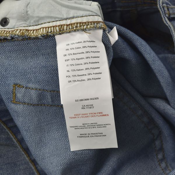 BENCH Spodnie jeansowe Niebieski Nowy z metką Bawełna 32  Spodnie jeansowe Męski na Arena.pl