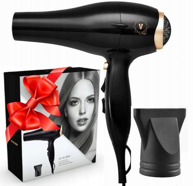 SUSZARKA DO WŁOSÓW HD3000 JONIZACJA DUŻA LEKKA 2000W 3 TEMP Koncentrator zdjęcie 1