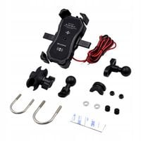 MOTOCYKLOWY UCHWYT TELEFON INDUKCYJNY QI QC3.0