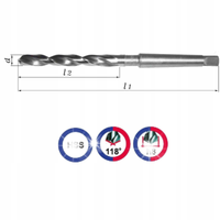 Wiertło do metalu Baildon NWKc HSS-S 22mm 248mm