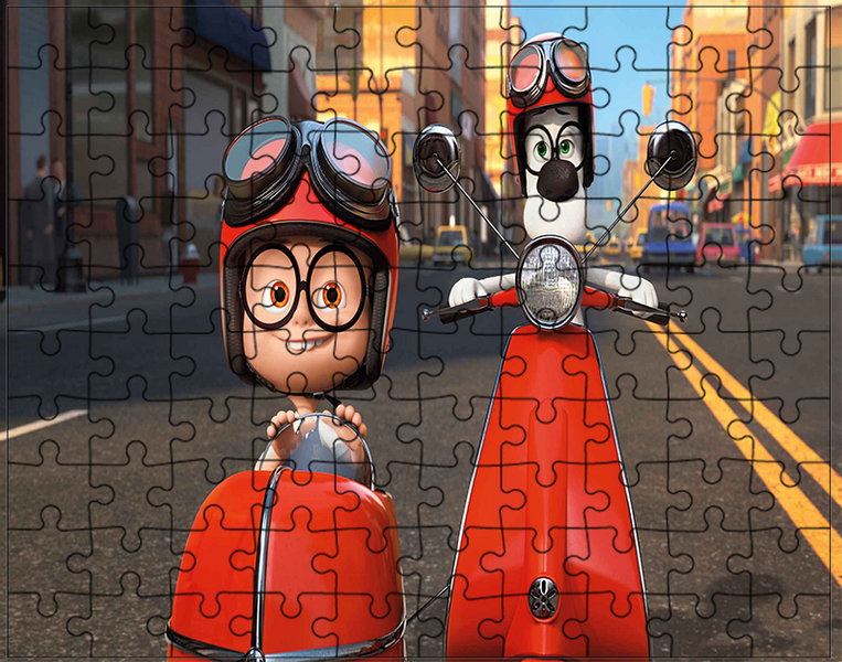 Puzzle Pan Peabody i Sherman zdjęcie 1