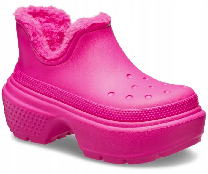 Crocs Damskie Ocieplane Botki Na Platformie Stomp Lined Shorty Boot 41-42 zdjęcie 3