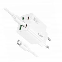 Biała ładowarka cztery porty USB-C 30W Hoco do Xiaomi 15T Pro 5G