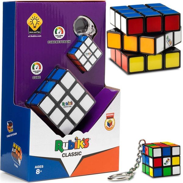 KOSTKA RUBIKA ORYGINALNA KLASYCZNA + BRELOK 3X3 zdjęcie 1