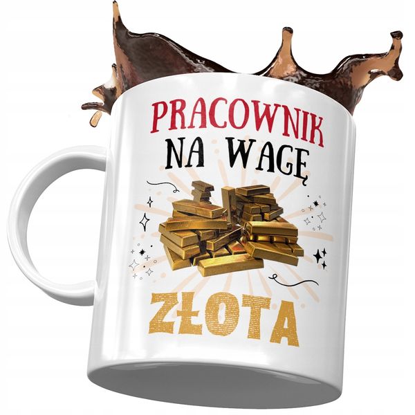 Dla Pracownika Kubek Na Urodziny Na Prezent Z Nadrukiem Ze Zdjęciem zdjęcie 1