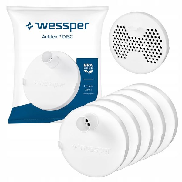 5x Filtr wody Wessper Actitex Disc do butelek Wessper Activemax zdjęcie 1