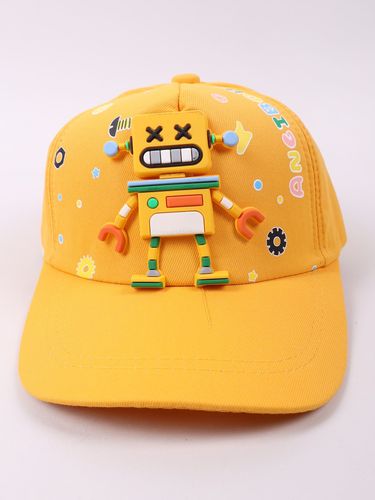 Czapka z daszkiem bejsbolówka dziecięca unisex robot żółta 50-54 YOCLUB na Arena.pl