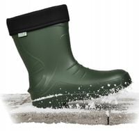 KALOSZE z wkladką GUMOWCE LEKKIE PIANKOWE POLSKIE ZIMOWE OCIEPLANE NA