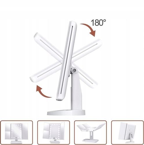 Podswietlane Lusterko do Makijazu LED Kosmetyczne na Arena.pl