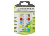 Bezpieczniki płytkowe MINI ze wskaźnikiem LED, 10 szt.