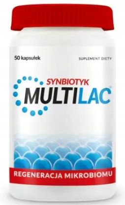 MULTILAC synbiotyk probiotyk + prebiotyk 50 kaps. zdjęcie 1