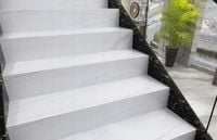 Płytki schodowe 120x30 MARMUR POLER glamour ŻYŁKA