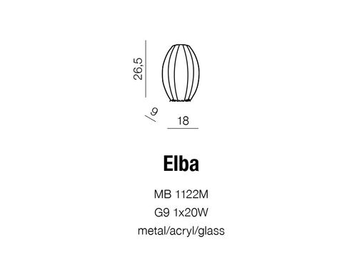 Kinkiet ELBA MB 1122M Azzardo +LED na Arena.pl