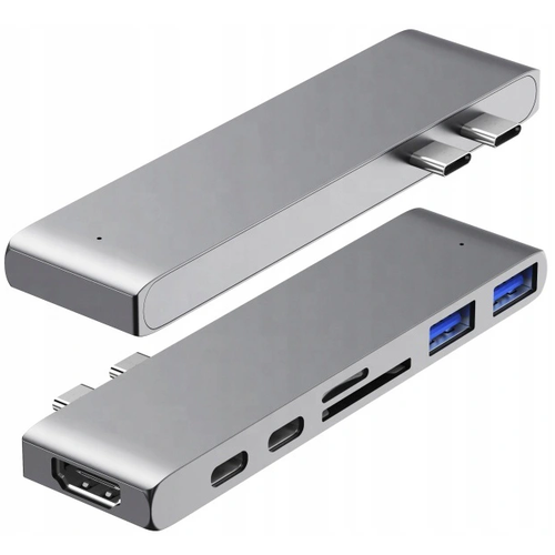 adapter hub przejściówka usb-c usb thunderbolt hdmi 4k do macbook pro air na Arena.pl