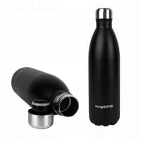 BUTELKA Termiczna STALOWA Czarna PRÓŻNIOWA Pojemna Konighoffer 1000 ml