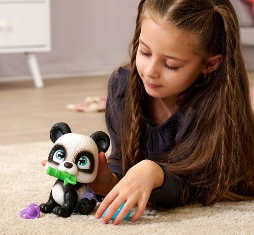 PAMPER PETZ INTERAKTYWNA PANDA PIJE SIKA 20 CM PIELUSZKOWY GANG SMOCZEK AKC na Arena.pl