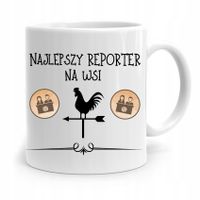 Kubek Dziennikarza Reportera Najlepszy Na Wsi Z Nadrukiem Ze Zdjęciem