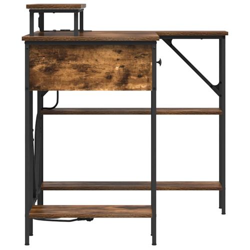 Biurko Wędzony dąb 120 x 79 x 86.5 cm Materiał drewnopochodny na Arena.pl