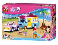 KLOCKI SLUBAN GD Camper Auto z przyczepą 272 el kompatybilne z LEGO