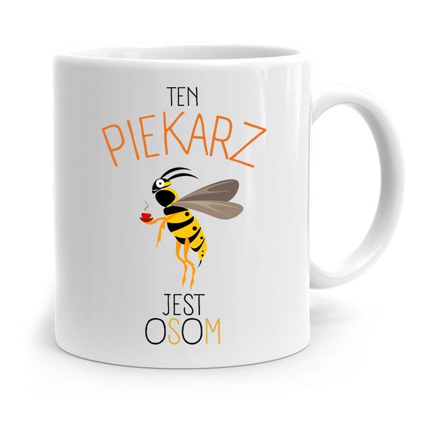 Kubek Prezent Dla Piekarza Ten Piekarz Jest Osom Z Nadrukiem Ze Zdjęciem zdjęcie 1