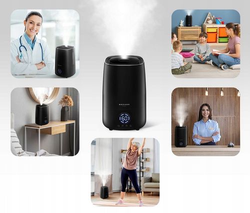 NAWILŻACZ POWIETRZA LAMPKA NOCNA AUTOMATYCZNY JONIZATOR DYFUZOR + na Arena.pl