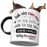 Kubek Czarny Śmieszny Zabawny Prezent Z Nadrukiem Ze Zdjęciem