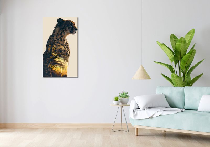 Obraz 50x90cm Gepard Duch Sawanny zdjęcie 2