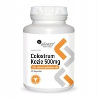 Aliness, COLOSTRUM Kozie 500 mg, 28% immuno globulines, 100 kaps.