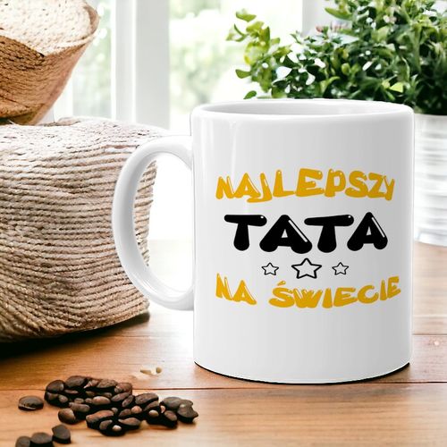 KUBEK Z NADRUKIEM ŚMIESZNY PREZENT DLA TATY URODZINY IMIENINY DZIEŃ OJCA na Arena.pl
