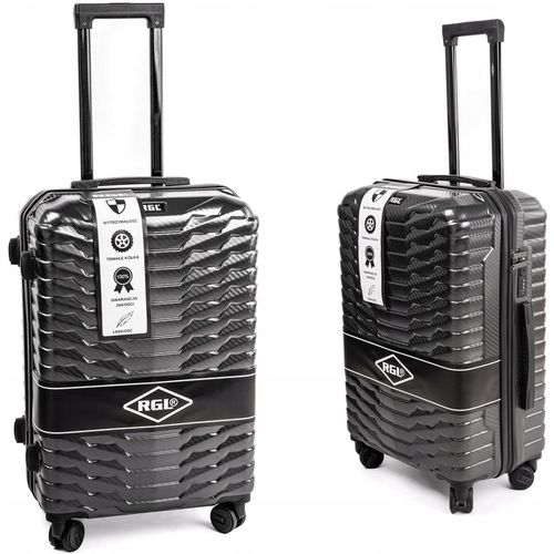 Średnia walizka XL NA 4 KÓŁKACH PODRÓŻNA POLICARBON TORBA RGL na Arena.pl