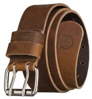 pasek męski skórzany peterson brązowy ze skóry naturalnej podwójna klamra