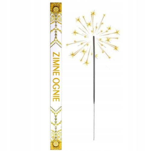 DŁUGIE ZIMNE OGNIE 70 CM -- 100 SZT WESELE na Arena.pl