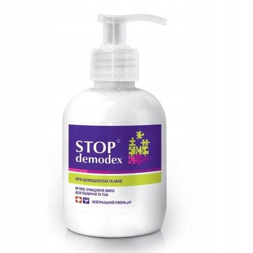 STOP DEMODEX MYDŁO DO TWARZY I CIAŁA NUŻYCA DEMODEKOZA TRĄDZIK 270 ml na Arena.pl