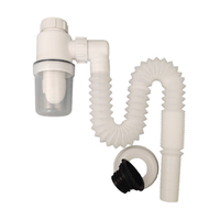 Syfon do umywalki zlewu jednokomorowego pojedynczy uniwersalny odpływ