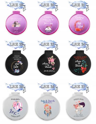 LUSTERKO personalizowane podziękowania dla gości na ŚLUB z nadrukiem UV na Arena.pl